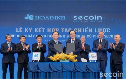 Lễ ký kết hợp tác chiến lược Tập đoàn Xây Dựng Hòa Bình và Công ty Cổ Phần Secoin